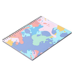 Cuaderno Un patrón desordenado de manchas de pintura