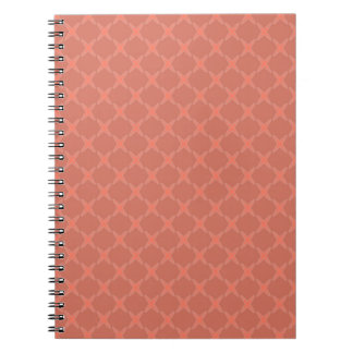 Cuaderno Un patrón geométrico pequeño de color naranja oscu