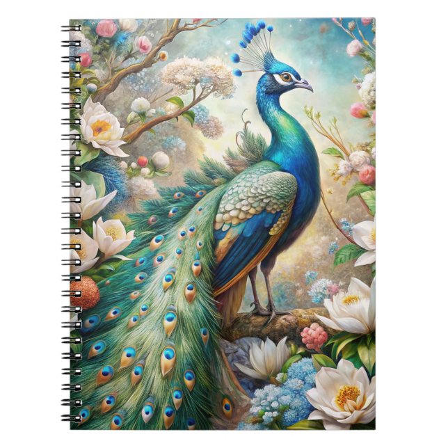 Cuaderno Un pavo real (Frente)