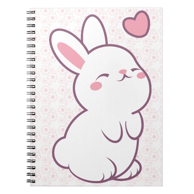 Cuaderno Un pequeño conejo hecho de sentimientos (Frente)