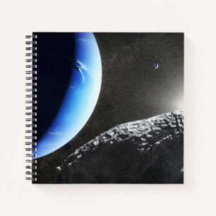 Cuaderno Un Pequeño Hippocamp De La Luna De Neptuno.