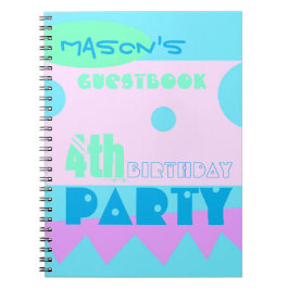 Cuaderno Un pequeño libro de visitas para Fiestas de cumple