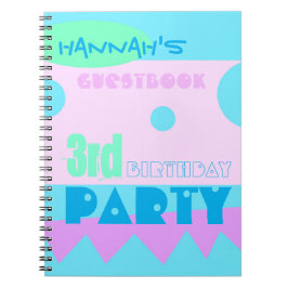 Cuaderno Un pequeño libro de visitas para Fiestas de cumple