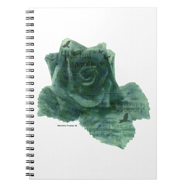 Cuaderno Un Pequeño Pájaro Me Dijo Rosa (Frente)