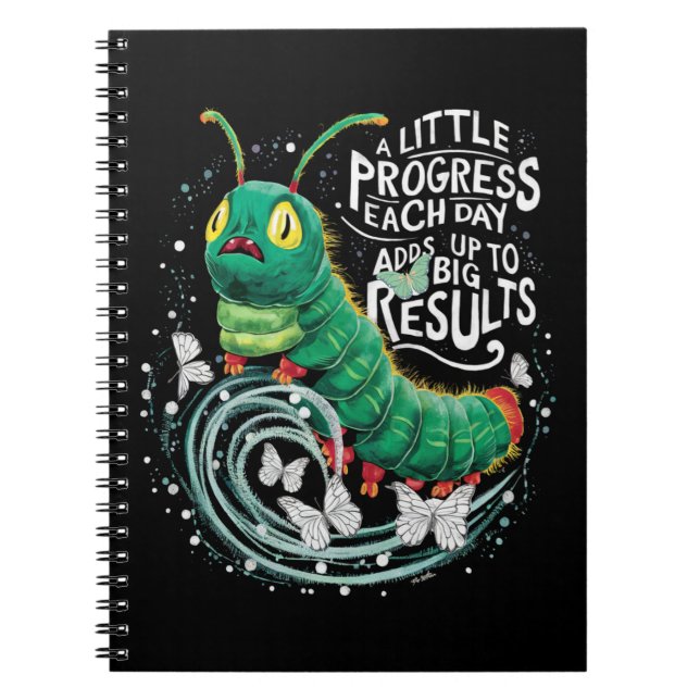 Cuaderno Un pequeño progreso cada día Hunerpillar Caterpill (Frente)