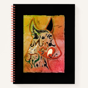 Cuaderno Un perro colorido: una mente valiente conquistará 