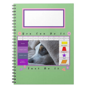 Cuaderno Un perro divertido y hermoso educativo
