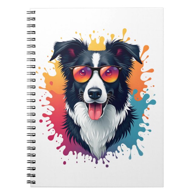 Cuaderno Un perro lindo Border Collie [RB#10009]  (Frente)