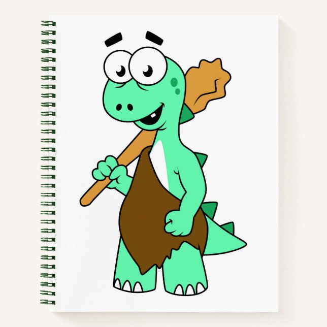 Cuaderno Un Personalizado Tyrannosaurus Rex Caveman. (Anverso)