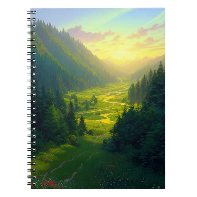 Cuaderno Un pintoresco paraíso verde (Frente)