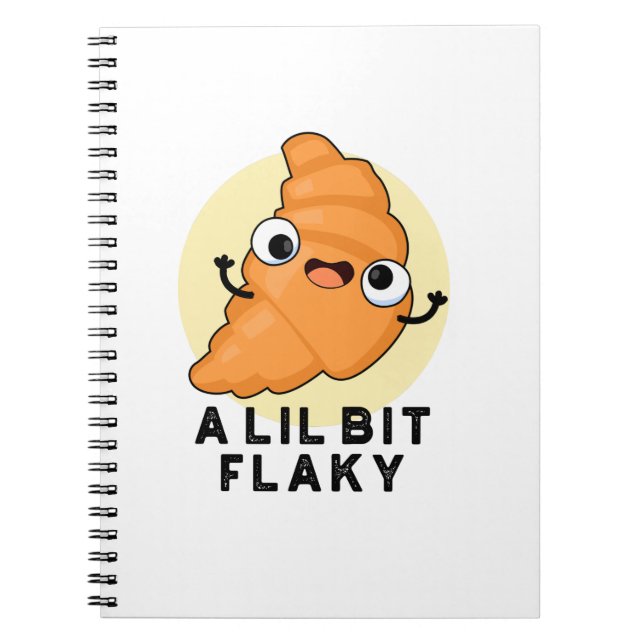 Cuaderno Un Poco Desmenuzado Chiste de Croissant (Frente)