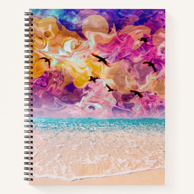 Cuaderno Un portátil de playa de ensueño (Anverso)