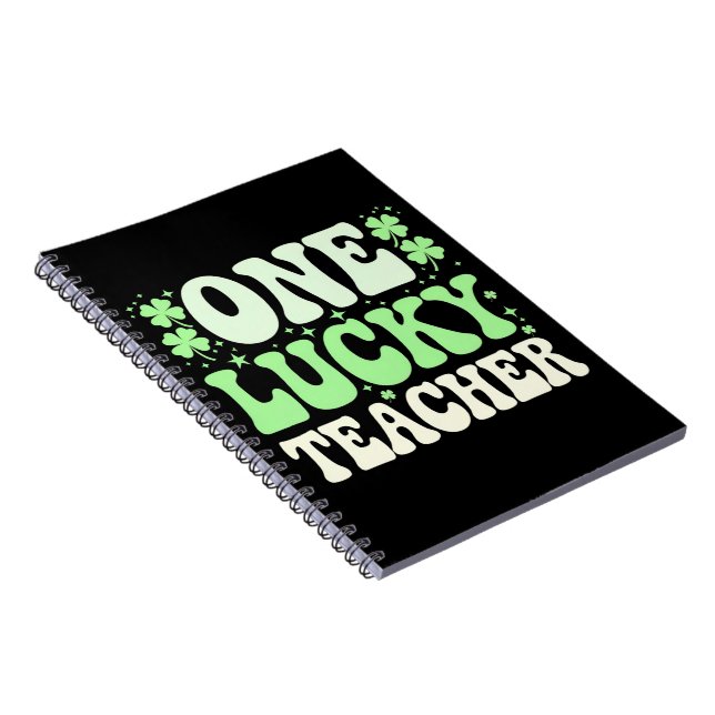 Cuaderno Un profesor afortunado Groovy Profesor Retro Día d (Lado Derecho)
