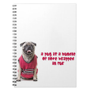 Cuaderno Un Pug Es Un Conjunto De Amor Envuelto En Piel