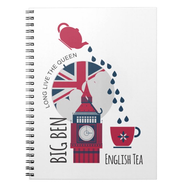 Cuaderno Un punto del té inglés (Frente)