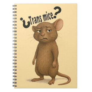 Cuaderno Un ratón confundido por una declaración tonta