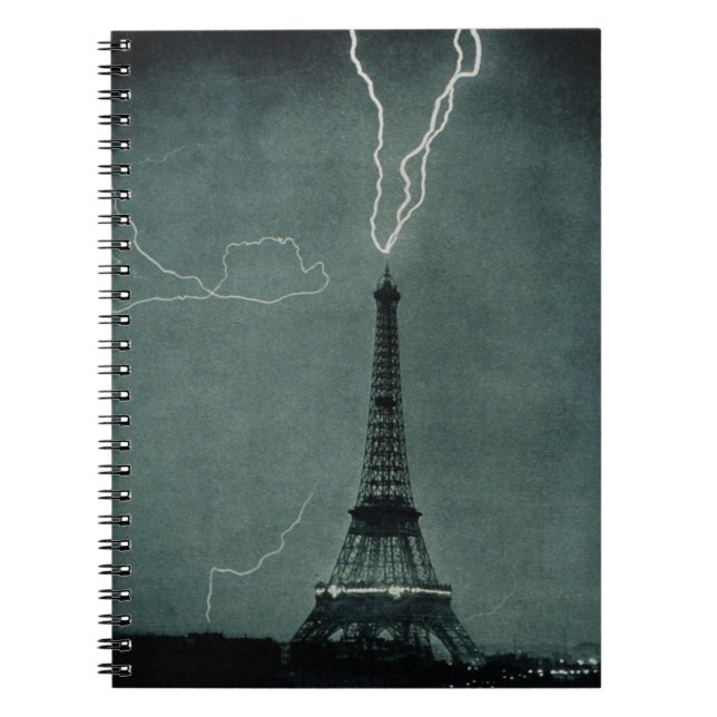 Cuaderno Un rayo golpea la Torre Eiffel (Frente)
