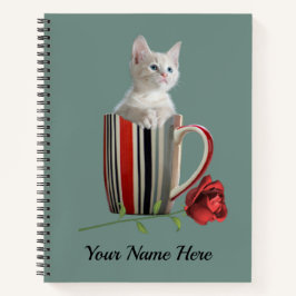 Cuaderno Un regalo para los amantes de la mascota de gato
