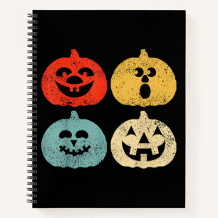 Cuaderno Un regalo retro divertido para la calabaza de Hall