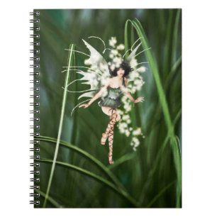 Cuaderno Un resplandor en el bloc de notas del jardín