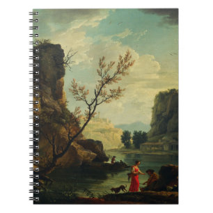 Cuaderno Un río con pescadores de Joseph Vernet 