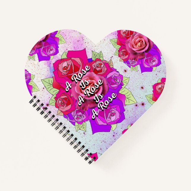 Cuaderno Un Rosa es un Rosa es un Rosa (Anverso)