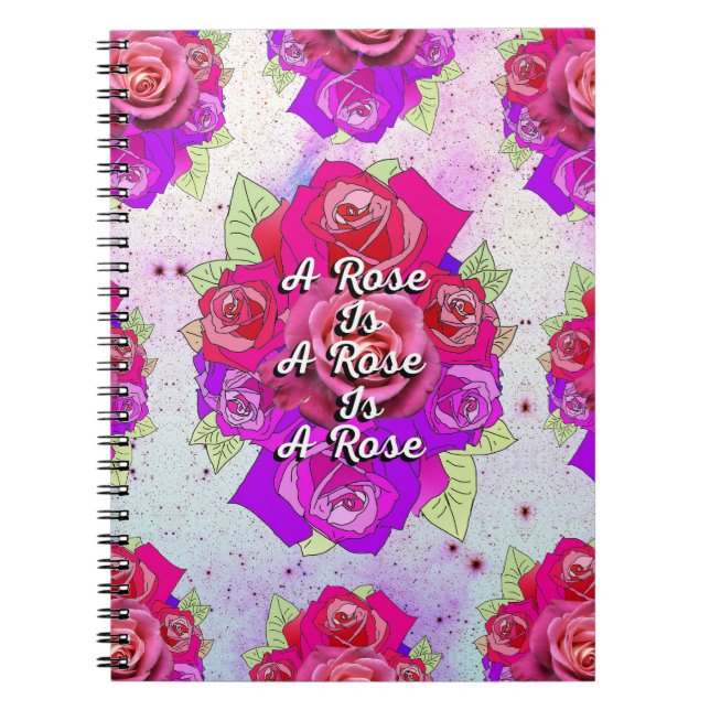Cuaderno Un Rosa es un Rosa es un Rosa (Frente)