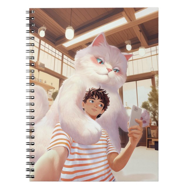 Cuaderno Un selfie con el gigante esponjoso (Frente)