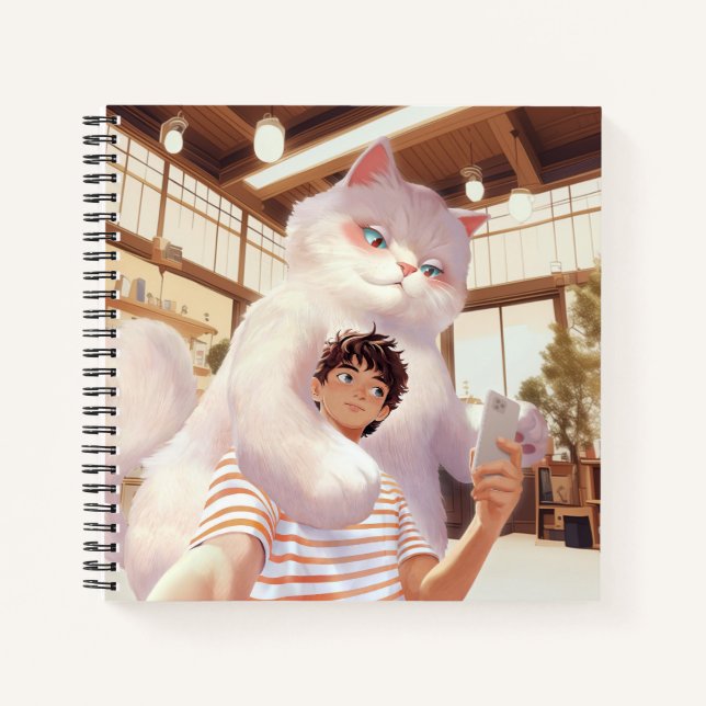 Cuaderno Un selfie con el gigante esponjoso (Anverso)