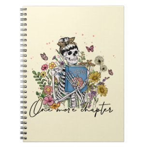 Cuaderno Un Skeleton floral más de capítulo