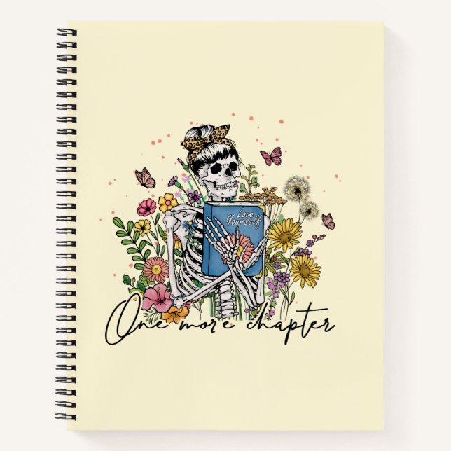 Cuaderno Un Skeleton floral más de capítulo (Anverso)