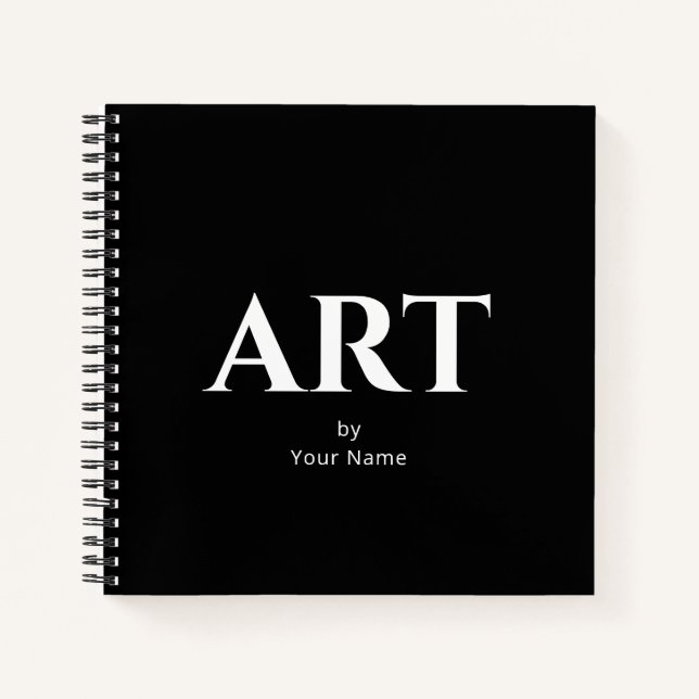 Cuaderno Un Sketchbook personalizado clásico moderno Su nom (Anverso)