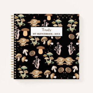 Cuaderno Un surtido de hongos personalizados