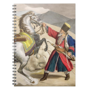 Cuaderno Un tártaro con su caballo, grabado por el Thierry