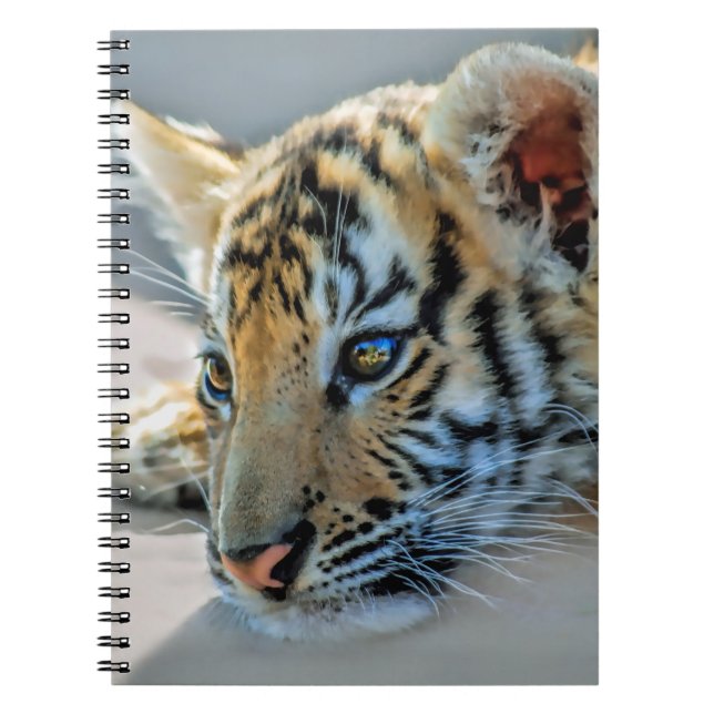 Cuaderno Un tigre bebé lindo (Frente)