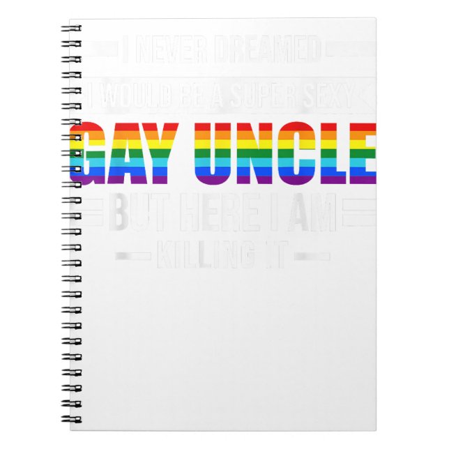 Cuaderno Un tío gay súper sexy tío Gtío (Frente)