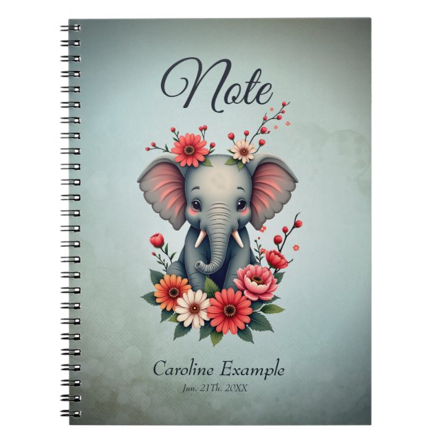 Cuaderno Un toque de verano: El elefante bebé (Frente)