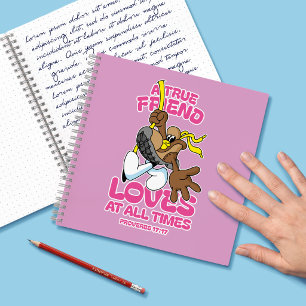 Cuaderno Un verdadero amigo ama en todo momento