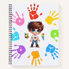 Cuaderno Una alegre celebración de la conciencia del autism