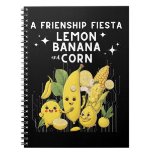Cuaderno Una Amistad Fiesta Lemon Banana Y Corn