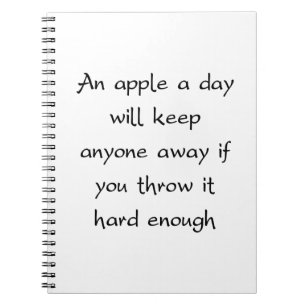 Cuaderno Una Apple Al Día Mantendrá A Todos Alejados
