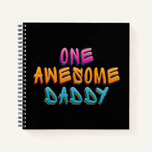Cuaderno Una asombrosa tipografía de graffiti de papá   Por
