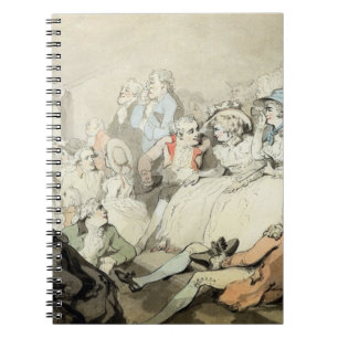 Cuaderno Una audiencia que mira un juego, c.1785 (la pluma