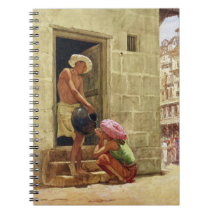 Cuaderno Una bebida en la manera, 1876 (w/c en el papel)