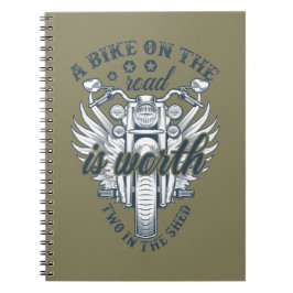 Cuaderno Una bicicleta en la carretera vale dos en el cober