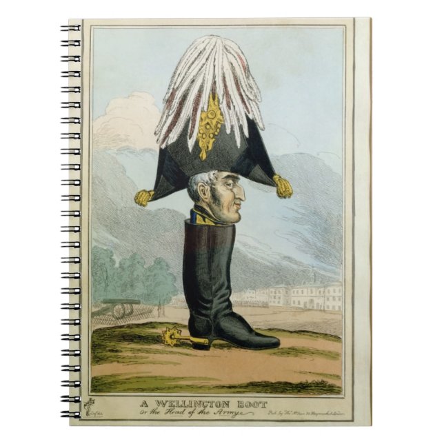 Cuaderno Una bota de Wellington - o el jefe del Armye, (Frente)
