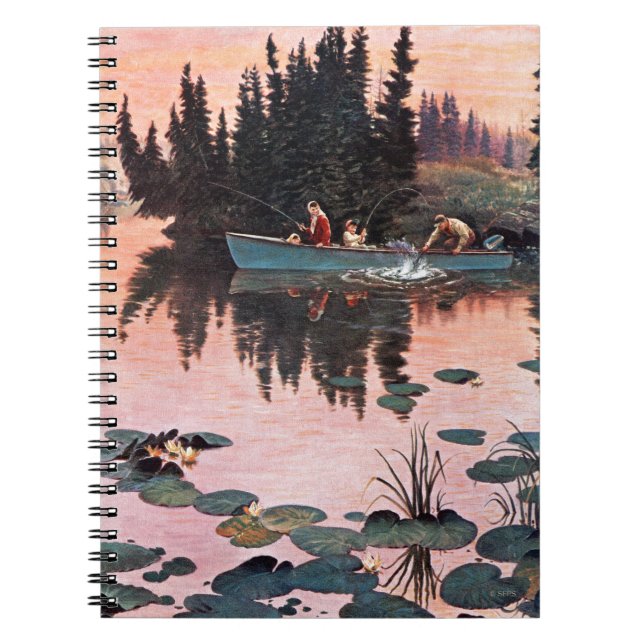 Cuaderno Una buena captura por John Clymer (Frente)