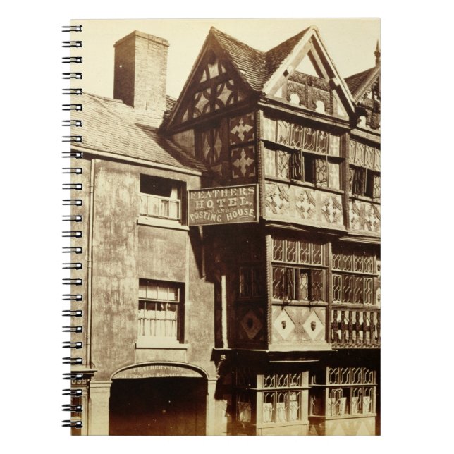 Cuaderno Una calle en Ludlow (foto de b/w) (Frente)