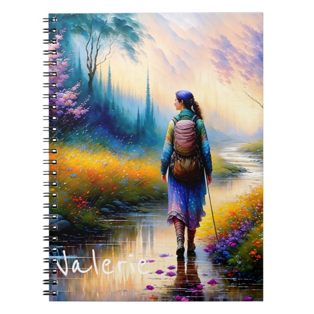 Cuaderno Una caminata en la obra de arte de Woods (Frente)