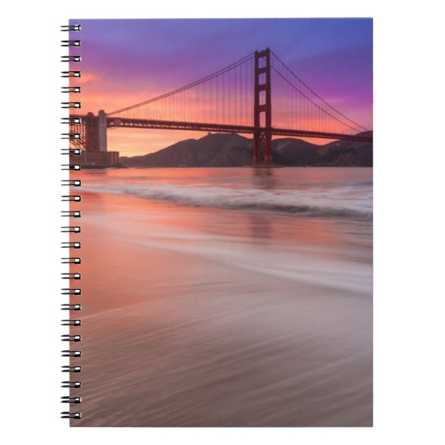 Cuaderno Una captura de puente Golden Gate de San Francisco (Frente)